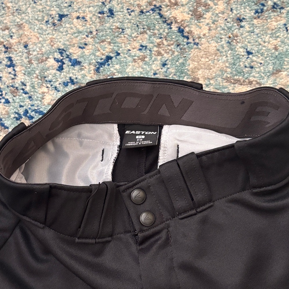 Set of 2 - Easton Boys YL  Baseball Pants - full length - black